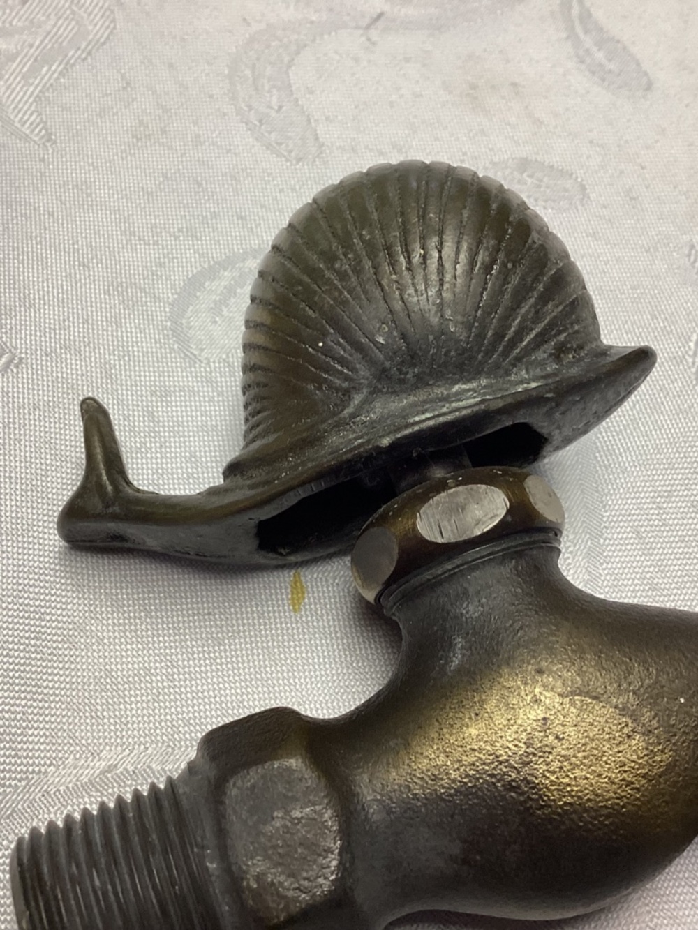 Vintage Brass SNAIL. Garden Lawn Faucet Spigot Tap & 1” Hose Bronze - Picture 6 of 8